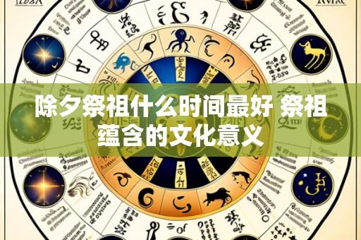 除夕祭祖什么时间最好 祭祖蕴含的文化意义