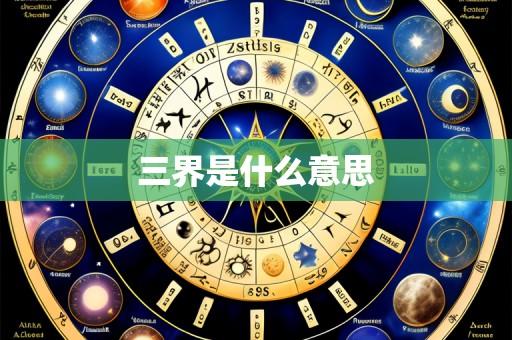 三界是什么意思