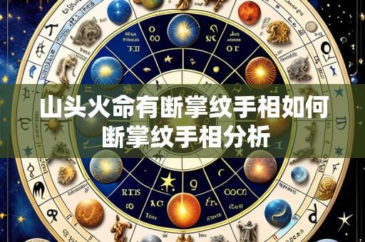 山头火命有断掌纹手相如何 断掌纹手相分析