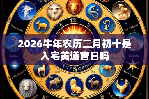 2026牛年农历二月初十是入宅黄道吉日吗