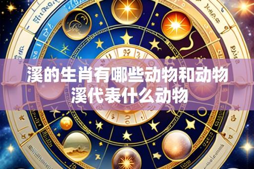 溪的生肖有哪些动物和动物 溪代表什么动物