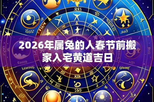 2026年属兔的人春节前搬家入宅黄道吉日