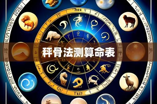 秤骨法测算命表