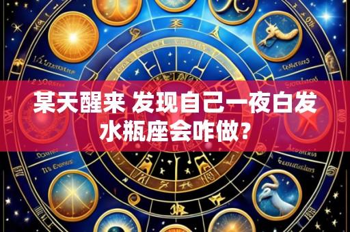 某天醒来 发现自己一夜白发水瓶座会咋做?