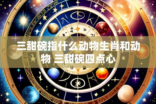 三甜碗指什么动物生肖和动物 三甜碗四点心