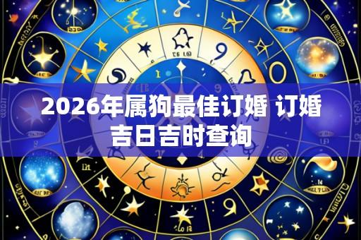 2026年属狗最佳订婚 订婚吉日吉时查询