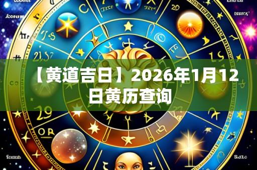 【黄道吉日】2026年1月12日黄历查询