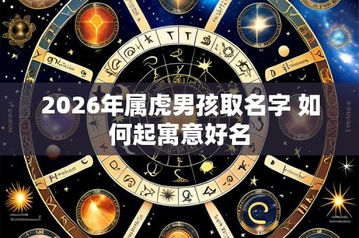 2026年属虎男孩取名字 如何起寓意好名
