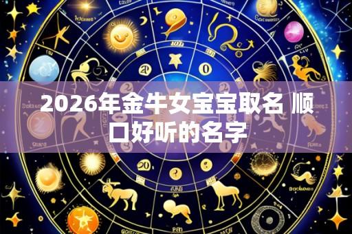 2026年金牛女宝宝取名 顺口好听的名字