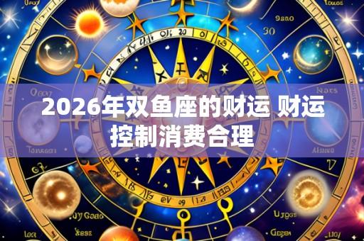 2026年双鱼座的财运 财运控制消费合理