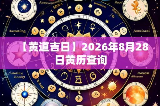 【黄道吉日】2026年8月28日黄历查询