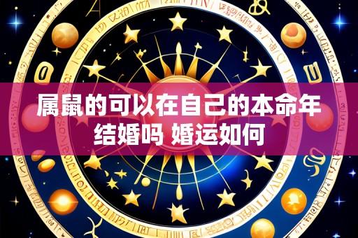 属鼠的可以在自己的本命年结婚吗 婚运如何