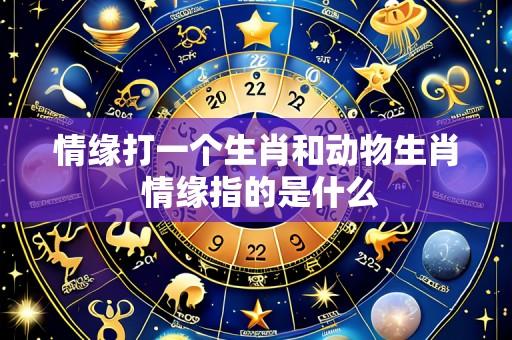 情缘打一个生肖和动物生肖 情缘指的是什么