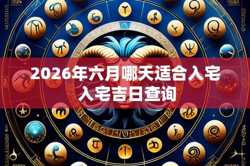 2026年六月哪天适合入宅 入宅吉日查询