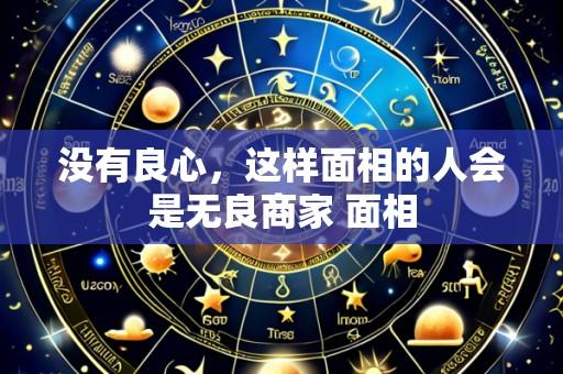 没有良心,这样面相的人会是无良商家 面相