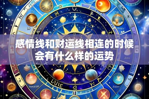 感情线和财运线相连的时候会有什么样的运势