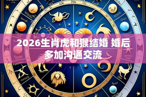 2026生肖虎和猴结婚 婚后多加沟通交流