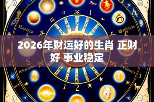 2026年财运好的生肖 正财好 事业稳定
