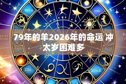 79年的羊2026年的命运 冲太岁困难多