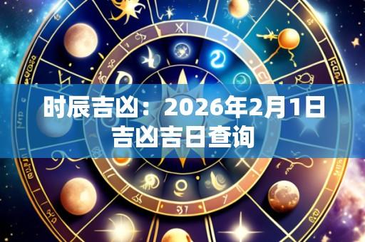 时辰吉凶：2026年2月1日吉凶吉日查询