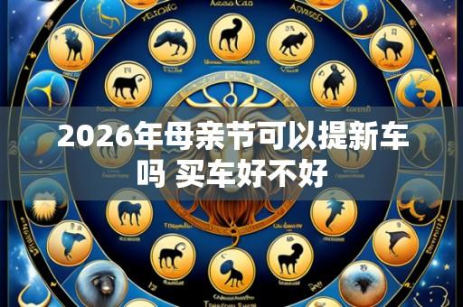 2026年母亲节可以提新车吗 买车好不好