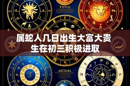 属蛇人几日出生大富大贵 生在初三积极进取