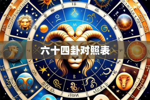六十四卦对照表