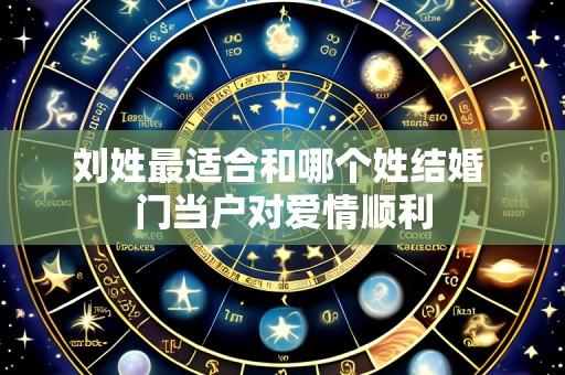 刘姓最适合和哪个姓结婚 门当户对爱情顺利