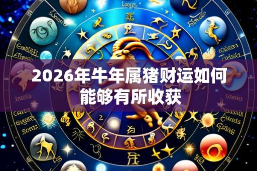 2026年牛年属猪财运如何 能够有所收获