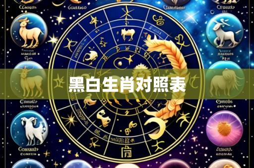 黑白生肖对照表