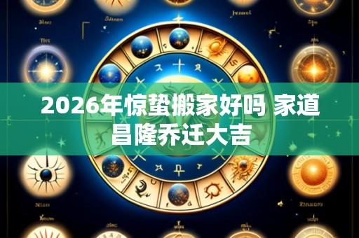 2026年惊蛰搬家好吗 家道昌隆乔迁大吉