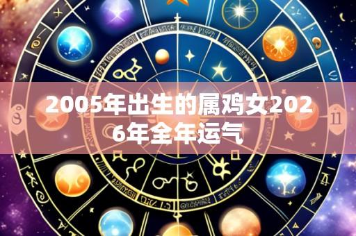 2005年出生的属鸡女2026年全年运气