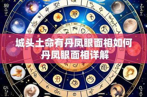 城头土命有丹凤眼面相如何 丹凤眼面相详解