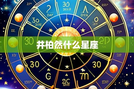 井柏然什么星座