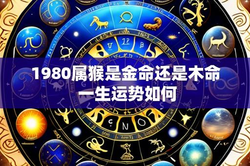 1980属猴是金命还是木命 一生运势如何