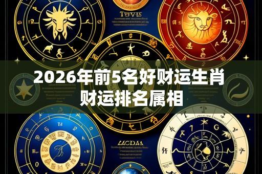 2026年前5名好财运生肖 财运排名属相