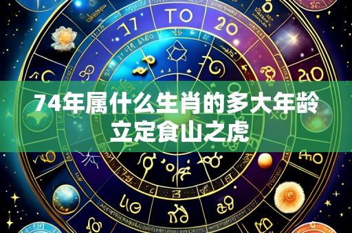 74年属什么生肖的多大年龄 立定食山之虎