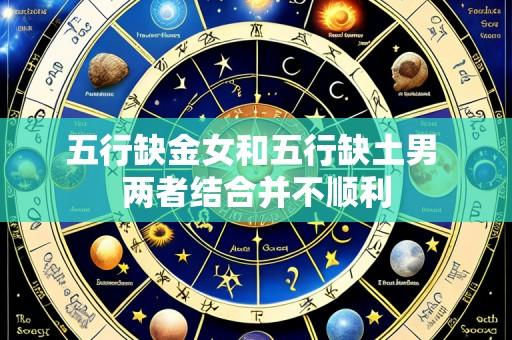 五行缺金女和五行缺土男 两者结合并不顺利