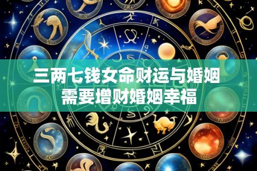 三两七钱女命财运与婚姻 需要增财婚姻幸福