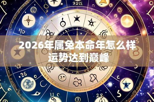 2026年属兔本命年怎么样 运势达到巅峰