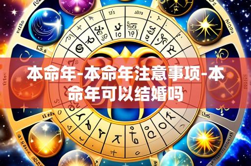 本命年-本命年注意事项-本命年可以结婚吗