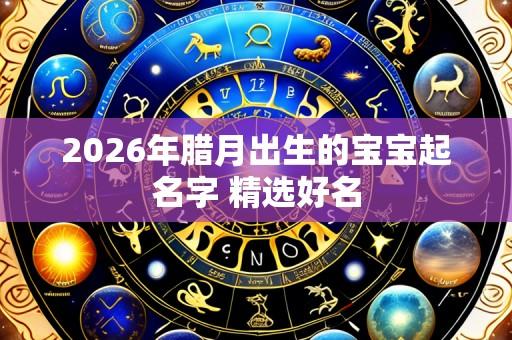 2026年腊月出生的宝宝起名字 精选好名