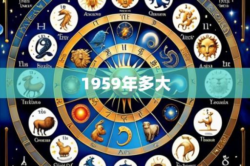1959年多大