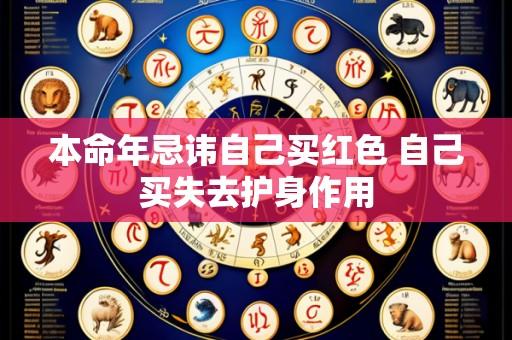 本命年忌讳自己买红色 自己买失去护身作用