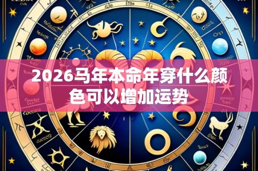 2026马年本命年穿什么颜色可以增加运势
