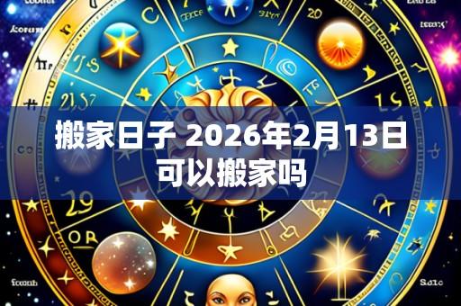 搬家日子 2026年2月13日可以搬家吗