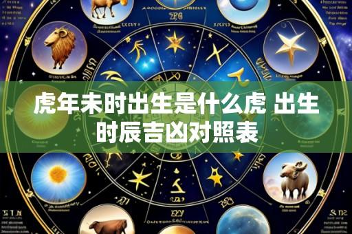 虎年未时出生是什么虎 出生时辰吉凶对照表