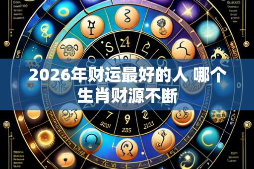 2026年财运最好的人 哪个生肖财源不断