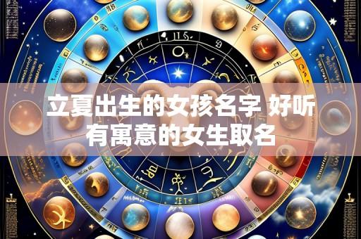 立夏出生的女孩名字 好听有寓意的女生取名