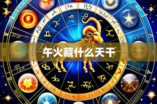 午火藏什么天干